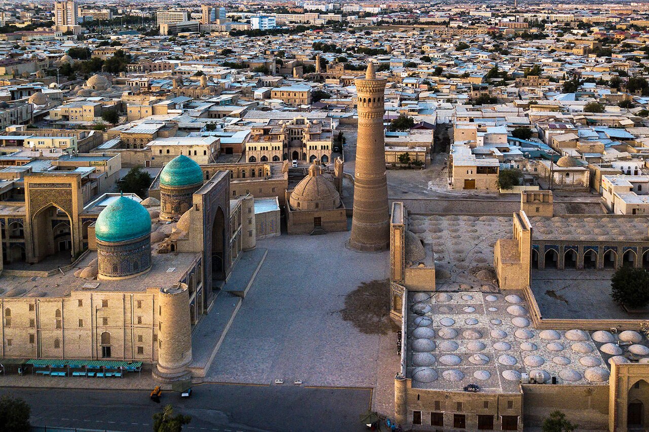 The Po i Kalon complex and minaret in Bukhara